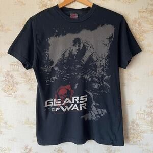 2007 Gears of War Video Game Promo Shirt | Marcus Fenix Graphic | Size S